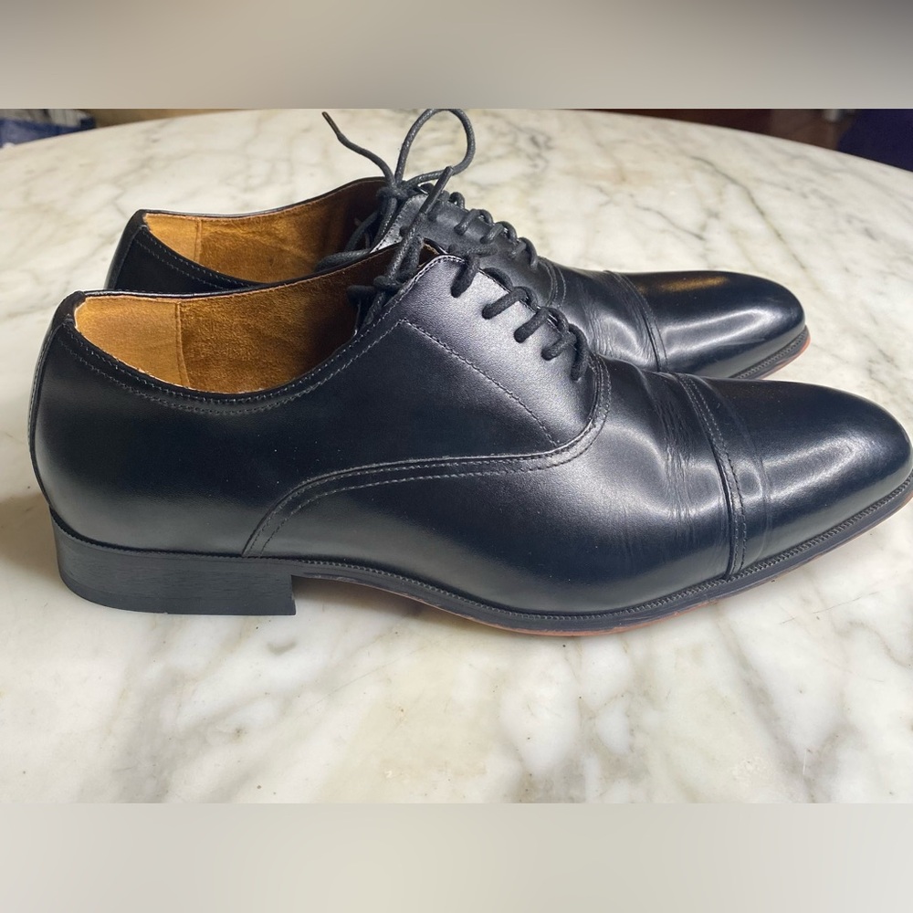 Florsheim Corbetts Cap Toe Oxford Black Leather Men's Dress Shoes